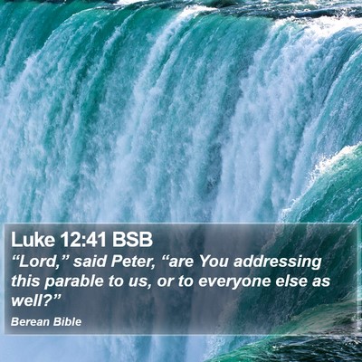 Luke 12:41 BSB Bible Verse Image