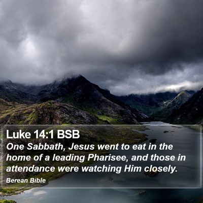 Luke 14:1 BSB Bible Verse Image