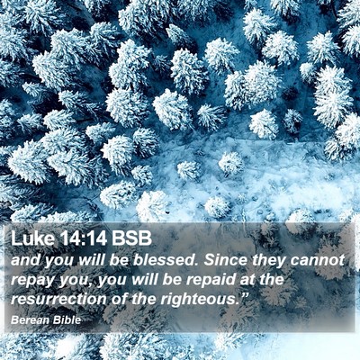 Luke 14:14 BSB Bible Verse Image