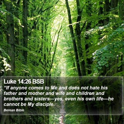 Luke 14:26 BSB Bible Verse Image