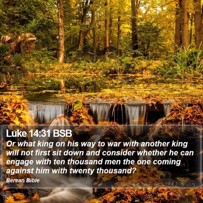 Luke 14:31 BSB Bible Verse Image