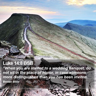 Luke 14:8 BSB Bible Verse Image
