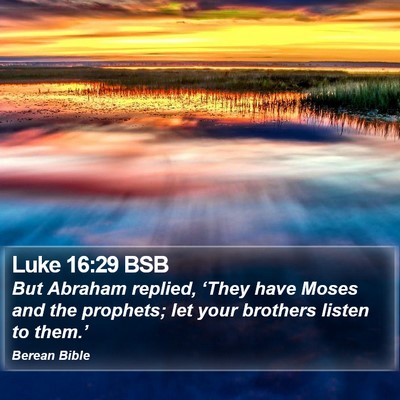 Luke 16:29 BSB Bible Verse Image