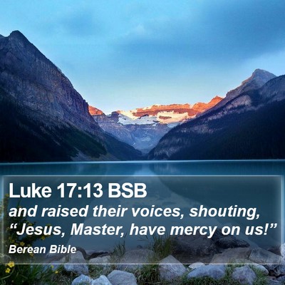 Luke 17:13 BSB Bible Verse Image