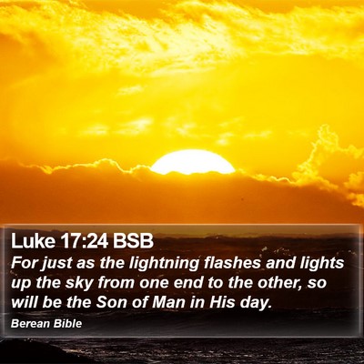 Luke 17:24 BSB Bible Verse Image