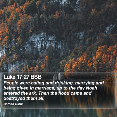 Luke 17:27 BSB Bible Verse Image