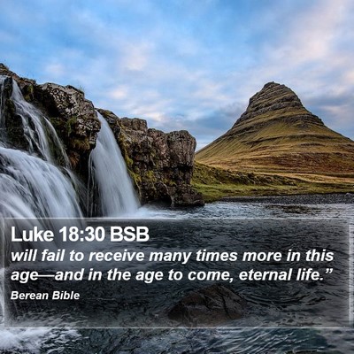 Luke 18:30 BSB Bible Verse Image