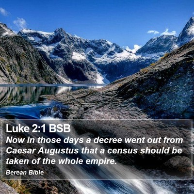 Luke 2:1 BSB Bible Verse Image