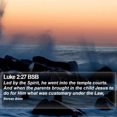 Luke 2:27 BSB Bible Verse Image