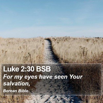 Luke 2:30 BSB Bible Verse Image