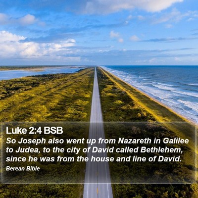 Luke 2:4 BSB Bible Verse Image