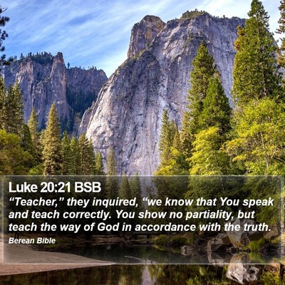 Luke 20:21 BSB Bible Verse Image