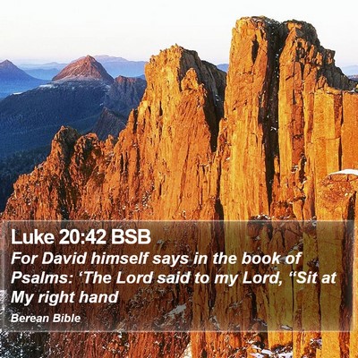 Luke 20:42 BSB Bible Verse Image