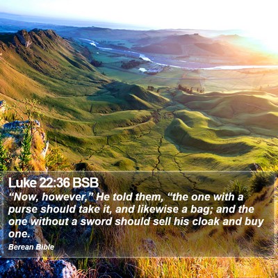Luke 22:36 BSB Bible Verse Image