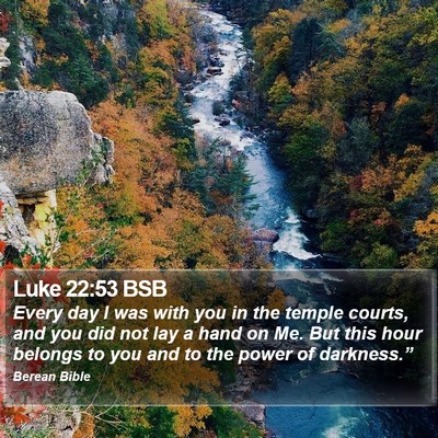 Luke 22:53 BSB Bible Verse Image