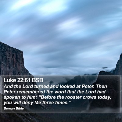 Luke 22:61 BSB Bible Verse Image