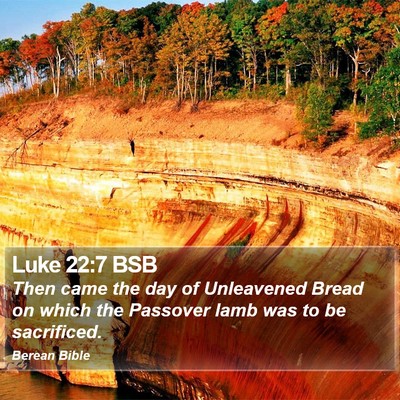 Luke 22:7 BSB Bible Verse Image