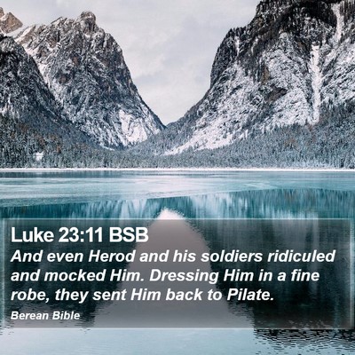Luke 23:11 BSB Bible Verse Image