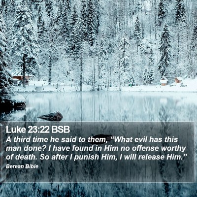 Luke 23:22 BSB Bible Verse Image