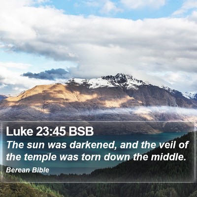 Luke 23:45 BSB Bible Verse Image
