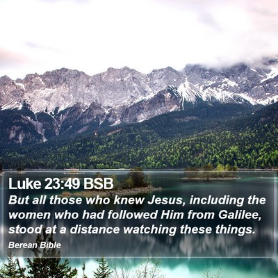 Luke 23:49 BSB Bible Verse Image