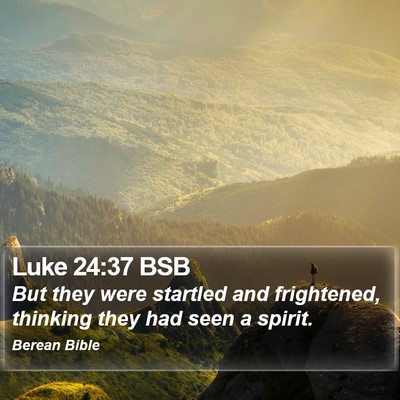 Luke 24:37 BSB Bible Verse Image