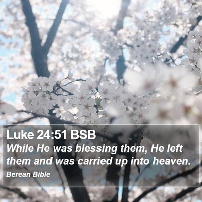 Luke 24:51 BSB Bible Verse Image