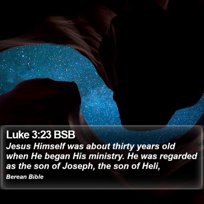 Luke 3:23 BSB Bible Verse Image