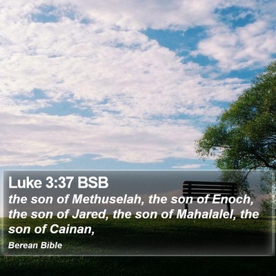 Luke 3:37 BSB Bible Verse Image