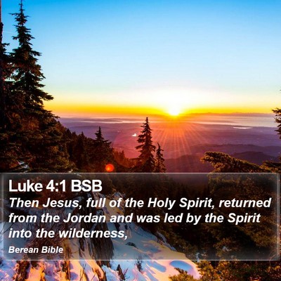 Luke 4:1 BSB Bible Verse Image