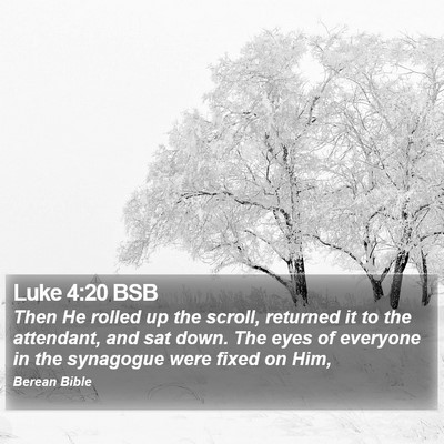 Luke 4:20 BSB Bible Verse Image