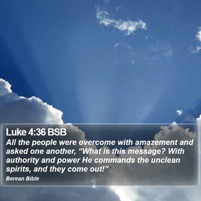 Luke 4:36 BSB Bible Verse Image