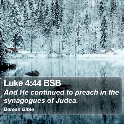 Luke 4:44 BSB Bible Verse Image