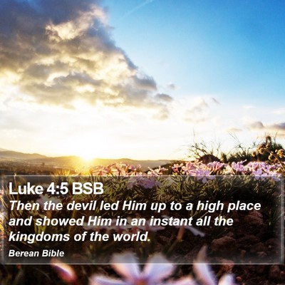 Luke 4:5 BSB Bible Verse Image