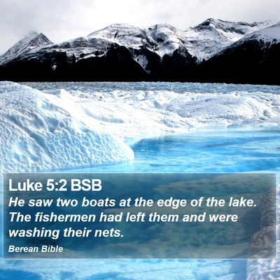 Luke 5:2 BSB Bible Verse Image
