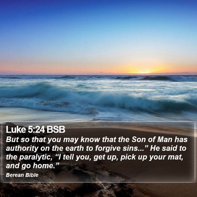 Luke 5:24 BSB Bible Verse Image
