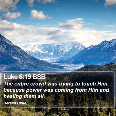 Luke 6:19 BSB Bible Verse Image