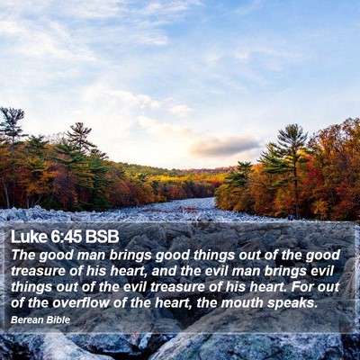 Luke 6:45 BSB Bible Verse Image