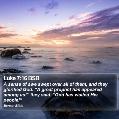 Luke 7:16 BSB Bible Verse Image