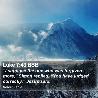 Luke 7:43 BSB Bible Verse Image