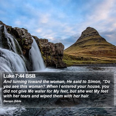 Luke 7:44 BSB Bible Verse Image