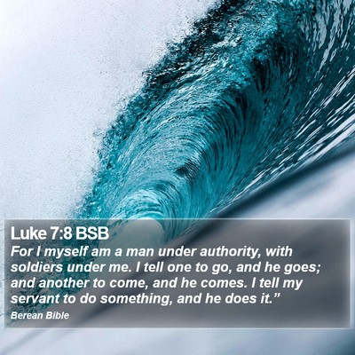 Luke 7:8 BSB Bible Verse Image