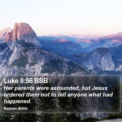 Luke 8:56 BSB Bible Verse Image