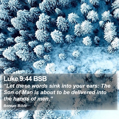 Luke 9:44 BSB Bible Verse Image