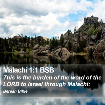 Malachi 1:1 BSB Bible Verse Image