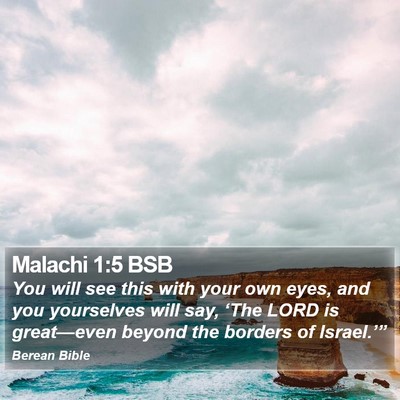 Malachi 1:5 BSB Bible Verse Image