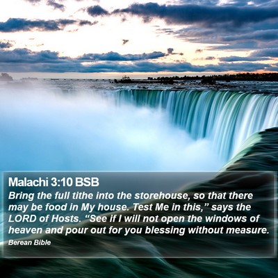 Malachi 3:10 BSB Bible Verse Image