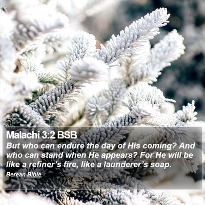 Malachi 3:2 BSB Bible Verse Image