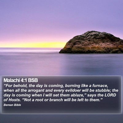 Malachi 4:1 BSB Bible Verse Image