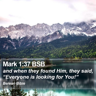 Mark 1:37 BSB Bible Verse Image